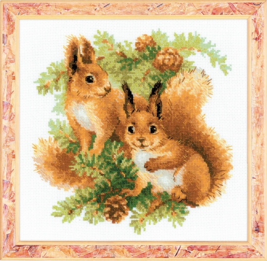 Riolis - Stickbild Squirrels