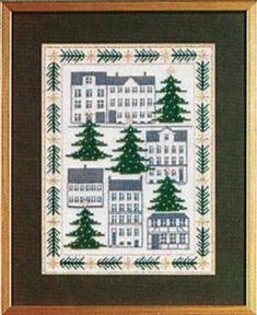 Fremme Stickpackung - Weihnachtsbäume 15x20 cm