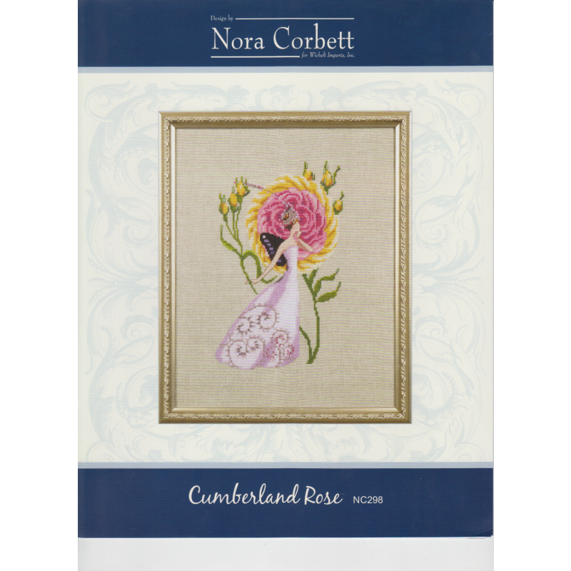 Stickvorlage Nora Corbett - Rose Couture - Cumberland Rose NC298