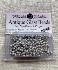 Mill Hill Seed-Antique Beads - 03008 Pewter Ø 2,2 mm