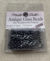 Mill Hill Seed-Antique Beads 03009 Charcoal Ø 2,2 mm