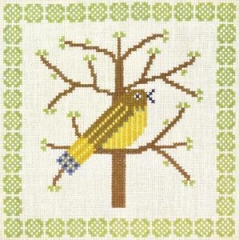 Fremme Stickpackung - Vogel im Baum