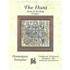 Stickvorlage Homespun Samplar - The Hunt