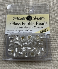 Mill Hill Pebble Beads 05021 Silver Ø 5,5 mm