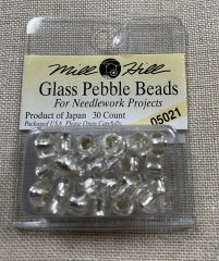 Mill Hill Pebble Beads - 05021 Silver Ø 5,5 mm
