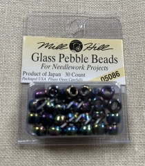 Mill Hill Pebble Beads 05086 Midnight Rainbow Ø 5,5 mm