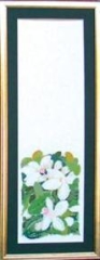 Stickpackung Haandarbejdets Fremme - Seerosen grün 22x73 cm