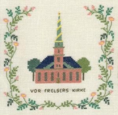 Fremme Stickpackung - Erlöserkirche Kopenhagen 15x15 cm