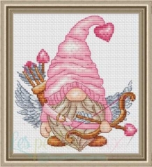 Stickvorlage Les Petites Croix De Lucie - Cupid Gnome 