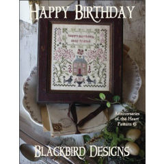 Happy Birthday - Blackbird Designs (Stickvorlage)