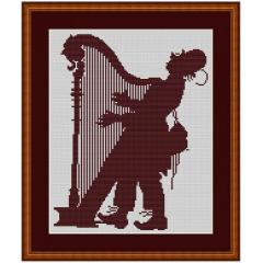 Kreuzstich-Insider - Harfenspieler