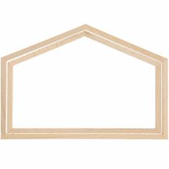Dekostickrahmen breites Haus groß - Rico Design