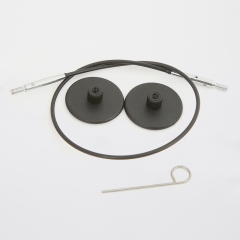 KnitPro Seil für auswechselbare Nadelspitzen 60 cm schwarz