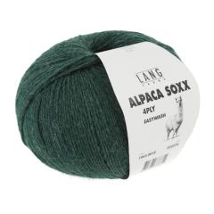 Alpaca Soxx 4-fach Lang Yarns - flaschengrün mélange (0018)