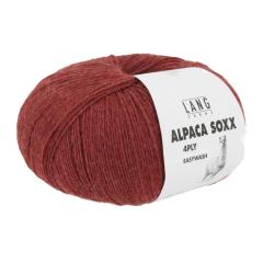 Alpaca Soxx 4-fach Lang Yarns - rot mélange (0061)