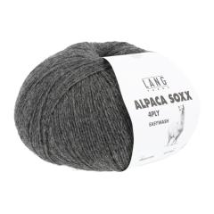 Alpaca Soxx 4-fach Lang Yarns - dunkelgrau mélange (0105)