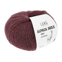 Alpaca Soxx 4-fach Lang Yarns - rosenholz dunkel (0187)