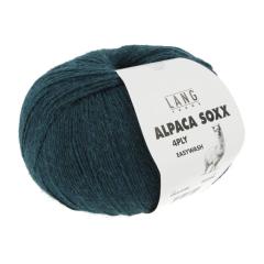 Alpaca Soxx 4-fach Lang Yarns - petrol dunkel mélange (0188)