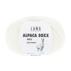 Lang Yarns Alpaca Soxx 4-fach - Farbe 0002 weiß