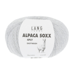 Lang Yarns Alpaca Soxx 4-fach - Farbe 0003 hellgrau mélange