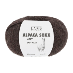 Lang Yarns Alpaca Soxx 4-fach - dunkelbraun mélange