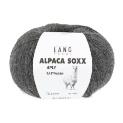 Lang Yarns Alpaca Soxx 4-fach - dunkelgrau mélange