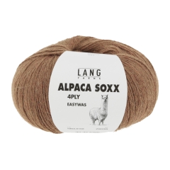 Lang Yarns Alpaca Soxx 4-fach - braun mélange