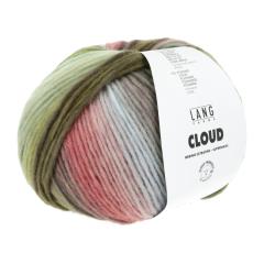 Cloud Lang Yarns - dunkelgrün-olive-hellblau-rot (0020)