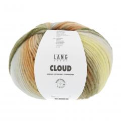 Lang Yarns Cloud - Farbe messing - hellblau - olive