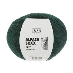 Alpaca Soxx 6-fach Lang Yarns - flaschengrün mélange (0018)