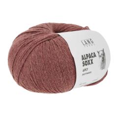 Alpaca Soxx 6-fach Lang Yarns - dunkelrot mélange (0060)