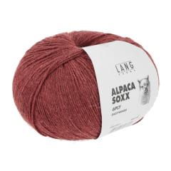 Alpaca Soxx 6-fach Lang Yarns - rot mélange (0061)