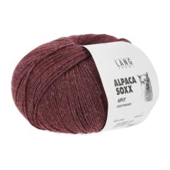 Alpaca Soxx 6-fach Lang Yarns - weinrot mélange (0062)