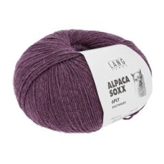 Alpaca Soxx 6-fach Lang Yarns - bordeaux mélange (0064)