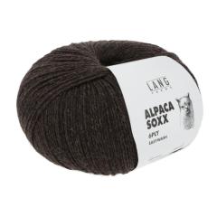 Alpaca Soxx 6-fach Lang Yarns - dunkelbraun mélange (0068)