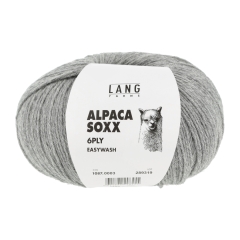 Lang Yarns Alpaca Soxx 6-fach - Farbe 0003 hellgrau mélange