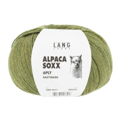 Lang Yarns Alpaca Soxx 6-fach - grün mélange