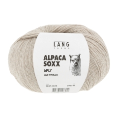 Lang Yarns Alpaca Soxx 6-fach - Farbe 0026 sand mélange