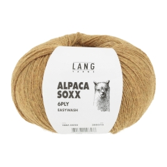 Lang Yarns Alpaca Soxx 6-fach - Farbe 0050 messing mélange