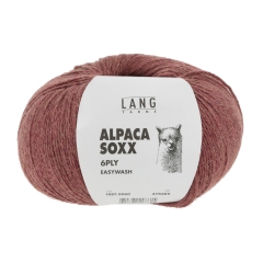 Lang Yarns Alpaca Soxx 6-fach - Farbe 0060 rot mélange