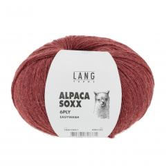 Lang Yarns Alpaca Soxx 6-fach - rot mélange