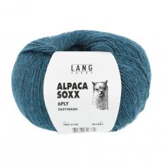 Lang Yarns Alpaca Soxx 6-fach - petrol hell mélange