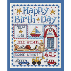 Sue Hillis Designs - Happy Birth Day (Boys)
