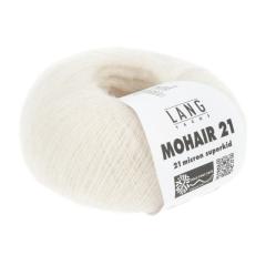 Lang Yarns Mohair 21 - edles Mohair-Seidengarn - ecru (0002)