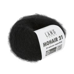 Lang Yarns Mohair 21 - edles Mohair-Seidengarn - schwarz (0004)