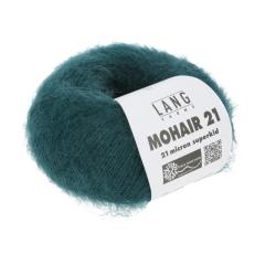 Lang Yarns Mohair 21 - edles Mohair-Seidengarn - dunkelgrün (0018)