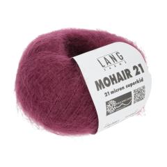 Lang Yarns Mohair 21 - edles Mohair-Seidengarn - burgund (0061)