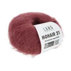 Lang Yarns Mohair 21 - edles Mohair-Seidengarn - dunkelrot (0063)