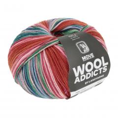 Move Lang Yarns Sockenwolle 4-fach - rose-orange-blau