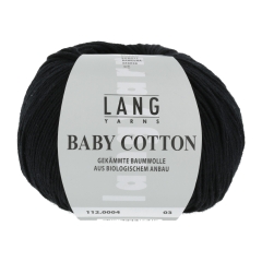 Lang Yarns Baby Cotton - Farbe 0004 schwarz